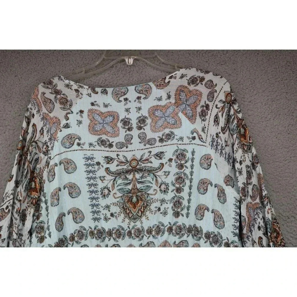 Altar'd State Hi-Lo Belled Sleeves Dress-Size Large-Boho-Hippie - Picture 9 of 10